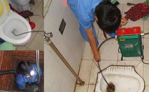xử lý cống thoát nước bị tắc